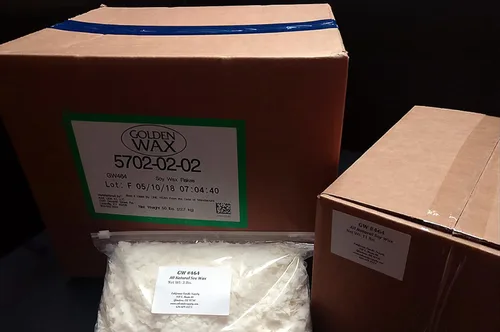 Miniatura 5 de 464 copos de cera de soja, cera de soja natural al por mayor para suministros de fabricación de velas (45 libras), blanco, GW-464