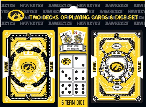 Miniatura 22 de MasterPieces Game Day - NCAA Texas A&M Aggies - Paquete de 2 cartas de juego y dados - Juego con licencia oficial para adultos y familia