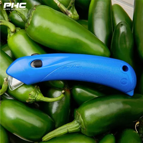 Miniatura 6 de Pacific Handy Cutter RSC-432 Cortador de seguridad para restaurante con campana de seguridad de bloqueo automático, desechable, seguro