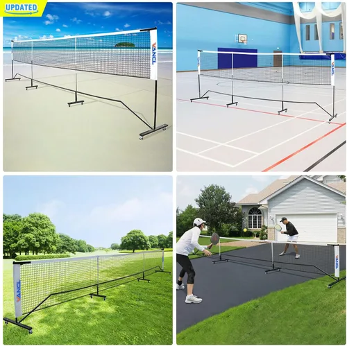 Miniatura 8 de Pro Pickleball Net Portable with Wheels – 22ft Heavy Duty Pickleball Net System with Sturdy Aluminum Frame for Outdoor & Indoor – Nylon Net &