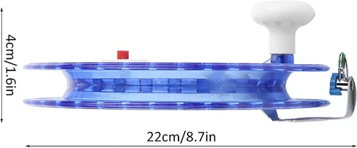 Miniatura 2 de Carrete de línea de pesca, ABS multifunción de pesca de mar rueda de pesca de mano de alambre de envoltura de mosca de línea de pesca accesorio
