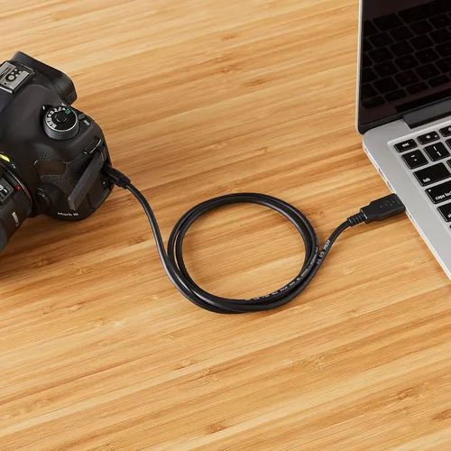Miniatura 8 de Amazon Basics Cable USB-A a Mini USB 2.0, velocidad de transferencia de 480 Mbps con enchufes chapados en oro, 3 pies, negro