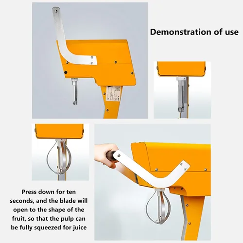 Miniatura 4 de Exprimidor eléctrico de naranja, exprimidor de limón, máquina extractora de licuadora de frutas, con cabeza de cuchillo y descorazonador