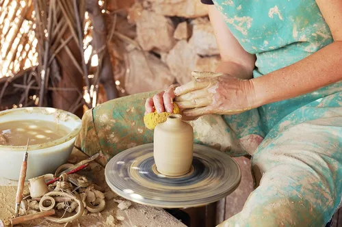 Miniatura 5 de Esponjas sintéticas y de mar natural – Tamaños surtidos 7 piezas paquete de valor para manualidades y artistas: ideal para pintura, pasatiempos