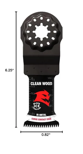 Miniatura 3 de Diablo Amped Steel Demon Starlock - Hoja oscilante de dientes de carburo para metal, ancho de corte de 1-1/4 pulgadas, profundidad de corte de 1-1/2