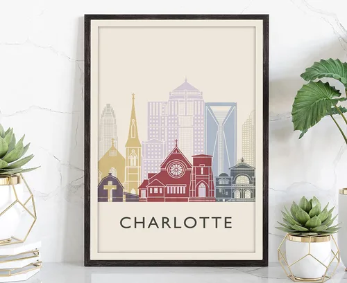Miniatura 20 de Póster de horizonte de San Antonio, impresión de paisaje urbano y monumento, arte de pared para el hogar, decoración de pared de oficina, 12 x 18