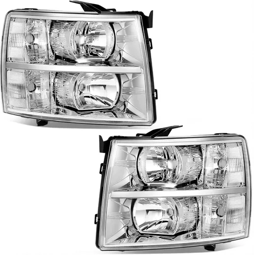 Miniatura 8 de AUTOSAVER88 Conjunto de faros delanteros compatible con Chevy Silverado 1500 2007-2013/2007-2014 Silverado 2500HD 3500HD Modelos solamente Luz