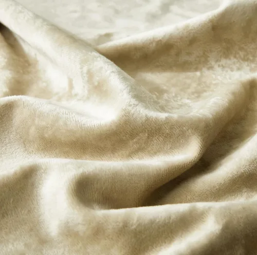 Miniatura 8 de Chezmoi Collection Lux - Juego de 2 paneles de cortinas de terciopelo triturado beige, 72 pulgadas de largo, para oscurecer la habitación, cortinas