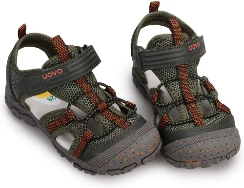 UOVO Boys Girls Sandals Kids Summer Sandals Toddler Little Boys Closed Toe Athletic Hiking Outdoor Sport Sandals Size 6.5 Toddler to 3.5