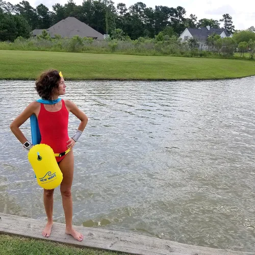 Miniatura 7 de Burbuja de Natación New Wave para Nadadores de Aguas Abiertas y Triatletas - Sé Brillante, Sé Visto y Sé Más Seguro con New Wave Mientras Nadas al
