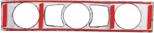 Miniatura 7 de YIWANG Marco de fibra de carbono para consola de control de CD de aire acondicionado de CA para BMW Serie 5 E60 2004-2010 Accesorios de automóvil