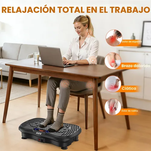 Miniatura 7 de AXV Vibration Plate Fitness Platform Exercise Machine Vibrating Shaking Full Body Shaker Workout Vibrate Stand Shake Board Sport for Weight Loss Fat