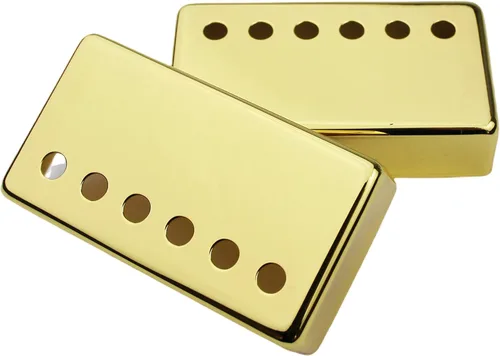 Miniatura 11 de Guyker Funda para pastilla Humbucker (espaciado de polos de 50mm/52mm) – Juego de piezas de repuesto para puente de cuproníquel y marco de pastillas