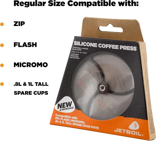 Miniatura 2 de Jetboil - Cafetera de prensa francesa de silicona para estufas de camping, tamaño regular