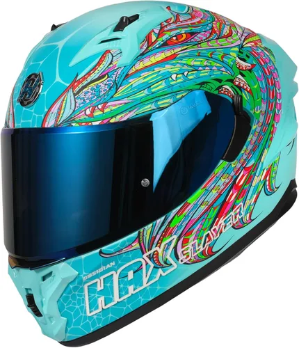 Miniatura 10 de HAX Obsidian Pro Full Face Dual Visor Adult Motorcycle Helmet for Motorbike Street Bike with Pinlock Ready DOT Approved