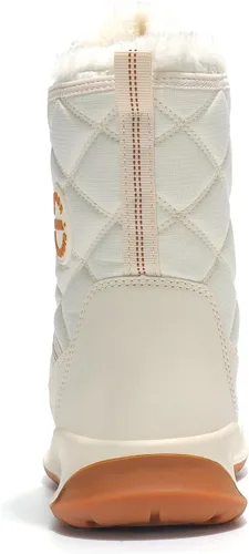 Miniatura 6 de TSIODFO Botas de moda para mujer, de invierno, impermeables, para exteriores, de cuero, color rosa dulce