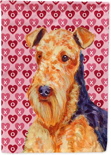 Miniatura 171 de Caroline's Treasures SS4484GF Bandera de jardín con diseño de bulldog inglés y corazones para el Día de San Valentín, bandera decorativa para patio