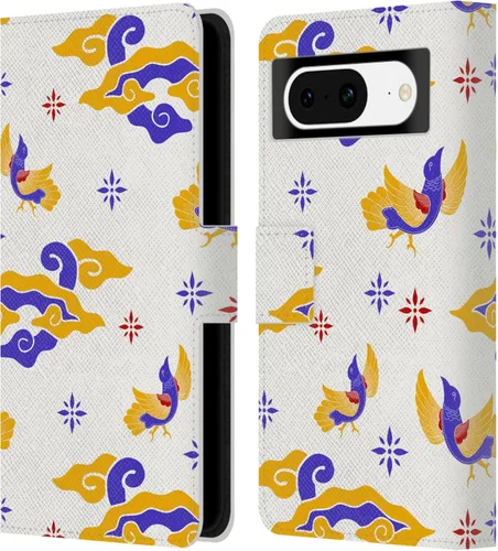 Miniatura 13 de Head Case Designs Officially Licensed Haroulita Blue Flower Cute Flower Pattern Leather Wallet Case Compatible with Google Pixel 8