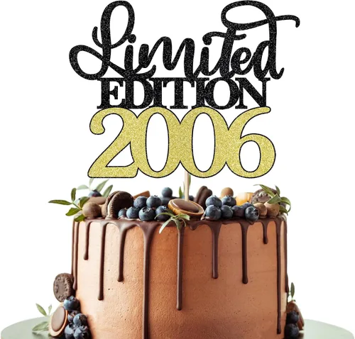 Miniatura 19 de Decoración para tartas de edición limitada de 1935, decoración de pastel de feliz cumpleaños 90, hombres y mujeres animan 90 años/90 y fabulosa