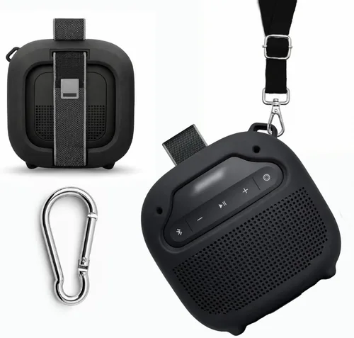 alltravel Funda de silicona para altavoz Bluetooth portátil Bose SoundLink Micro (2.ª generación)