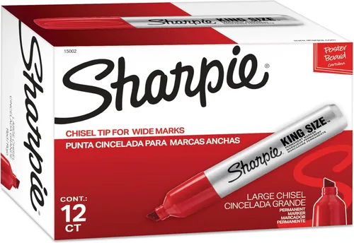 Sharpie Pro Tamaño King Rotuladores permanentes, Rojo