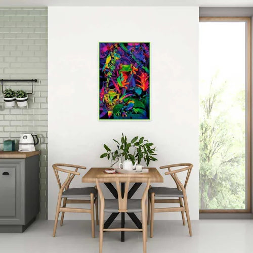 Miniatura 5 de Studio B Tree Frogs - Póster de luz negra no flocada, 24 x 36, 24 x 36