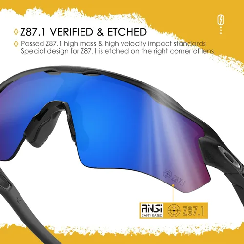 Miniatura 3 de Lentes de repuesto ANSI Z87.1 para gafas de sol Oakley Radar Path