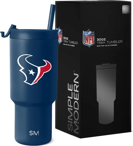 Miniatura 9 de Simple Modern - Vaso de 30 oz con tapa abatible y tapa con pajita Arizona Cardinals