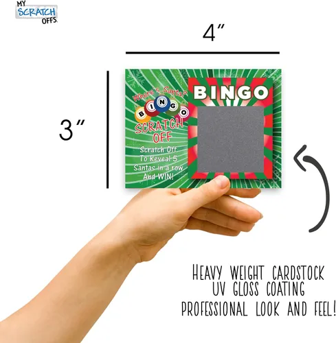 Miniatura 2 de My Scratch Offs Paquete de 26 tarjetas de juego para rascar, 3 x 4 pulgadas, divertidos recuerdos de fiesta de Navidad para adultos, familias