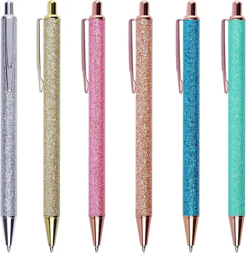 Miniatura 10 de U-RIGHT 12 bolígrafos elegantes para diario, bonitos bolígrafos para mujeres, bolígrafos retráctiles y divertidos para enfermeras, camareras