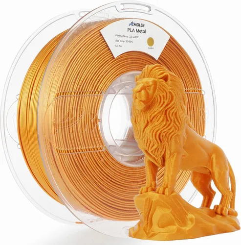Miniatura 10 de AMOLEN - Filamento de impresora 3D de seda PLA, PLA tricolor púrpura/verde azul/naranja quemado de 0.069 pulgadas, filamento brillante de cambio