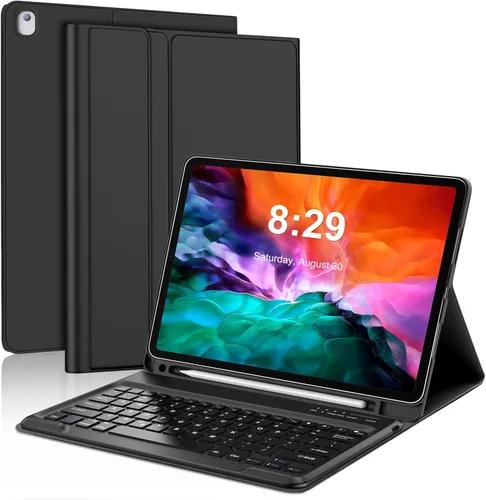 Miniatura 10 de Funda con teclado para iPad Pro de 12.9 pulgadas (Modelo antiguo) 2015 1ª / 2017 2ª generación - Teclado inalámbrico Bluetooth recargable Azul oscuro