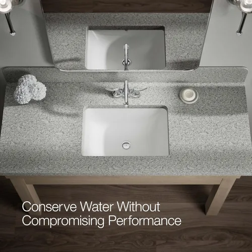 Miniatura 8 de KOHLER 27378-4N-CP Bellera - Juego central de grifo de baño de 4 pulgadas con drenaje emergente, grifo de lavabo de baño de 2 asas, 0.5 gpm, cromo