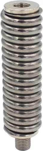 Miniatura 7 de Prostick Antena de radio CB negra de fibra de vidrio de 2 pies de 1000 vatios con resorte de acero inoxidable resistente