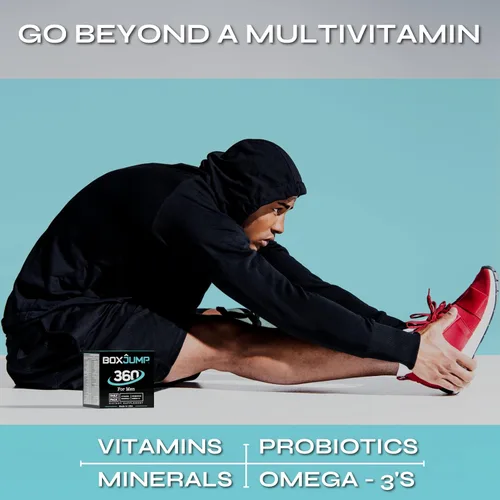 Miniatura 4 de BoxJump 360 Multivitamínico diario para hombres, lleno de todas las vitaminas y minerales esenciales diarios para hombres, más de 30 vitaminas