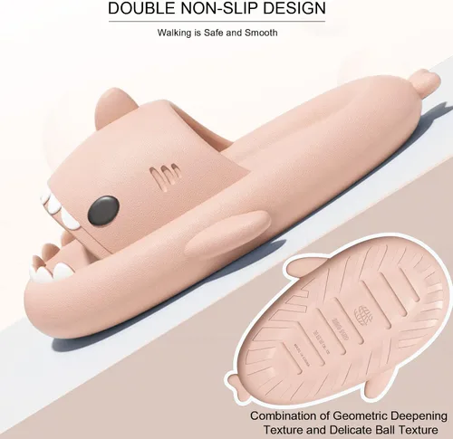 Miniatura 4 de EECH Sandalias Cloud Shark para niños y niñas, 2023, pantuflas de tiburón para niños grandes, sandalias de tiburón de suela gruesa mejoradas