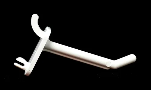 Miniatura 5 de JSP Manufacturing Ganchos de plástico blanco para garaje/herramientas/almacenamiento/organización/joyería/manualidades - 2 pulgadas, 4 pulgadas o 6