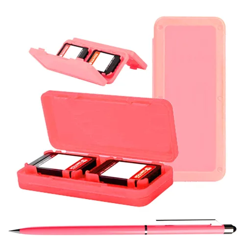 Miniatura 9 de Orzly Accessories Bundle Compatible for use with Nintendo Switch Lite - Protective Case & Screen Protector, USB Cable, Games Holder, Grip Case, Coral
