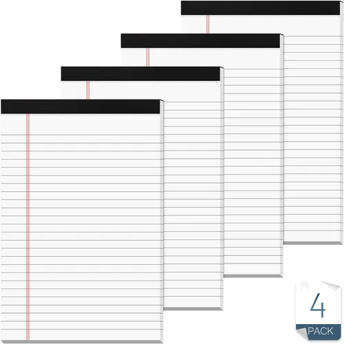Miniatura 14 de Bloc de notas legales de 5 x 8 pulgadas para oficina, bloc de notas de 5 x 8 pulgadas para el trabajo, papel de 80 GSM, bloc de notas con rayas