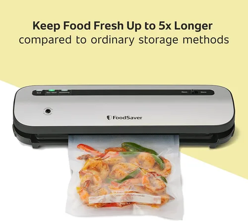 Miniatura 3 de FoodSaver - Sellador al vacío que ahorra espacio con bolsas y rollo