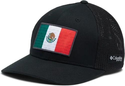 Miniatura 1074 de Columbia - Gorra de malla con bandera con árboles unisex para adultos, corona alta