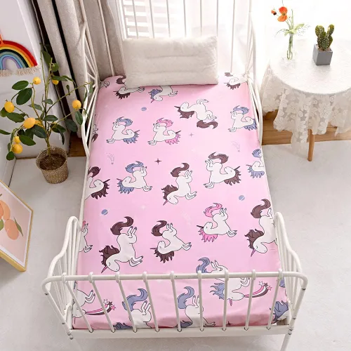 Miniatura 30 de Sábana bajera ajustable con bolsillo profundo para niños y niñas, cama individual, sábanas de tela gruesa con estampado de dinosaurios