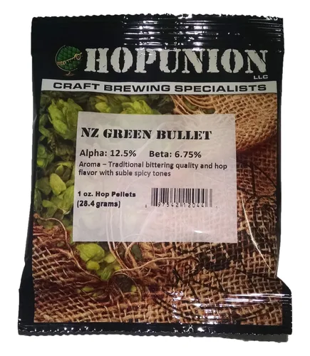 Miniatura 27 de HopUnion 2014A importó pellets de lúpulo para la fabricación de cerveza casera (melón alemán-casco), 1 oz