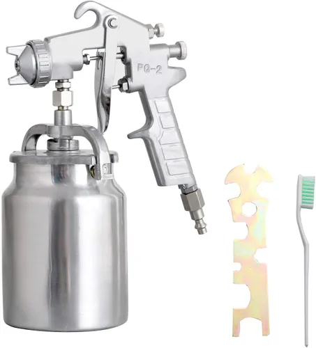 Pistola pulverizadora profesional de alimentación por sifón, boquilla de 0.071 in para rociar pinturas a base de aceite o látex, con kits de