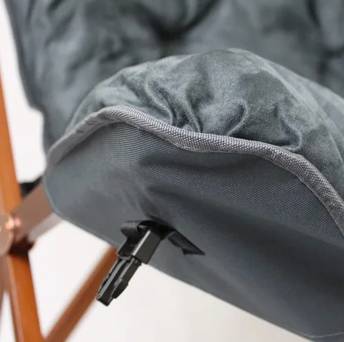 Miniatura 6 de Zenithen Silla plegable portátil plegable de madera para interiores, perfecta para dormitorios, dormitorios y salas de estar, uso para descansar