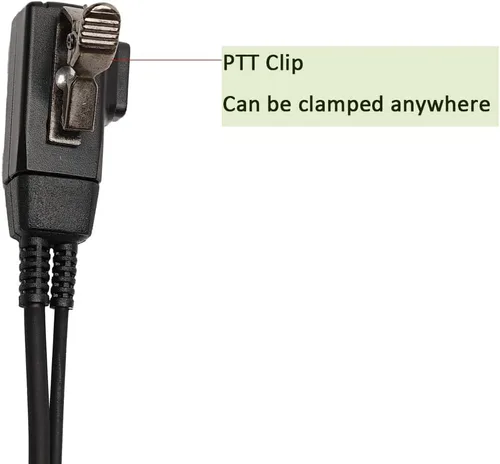 Miniatura 5 de Covert Auriculares de tubo acústico con micrófono PTT para Midland GXT1000VP4 LXT600 LXT500VP3 LXT118 GXT1050VP4 GXT1000XB Walkie Talkie Radio