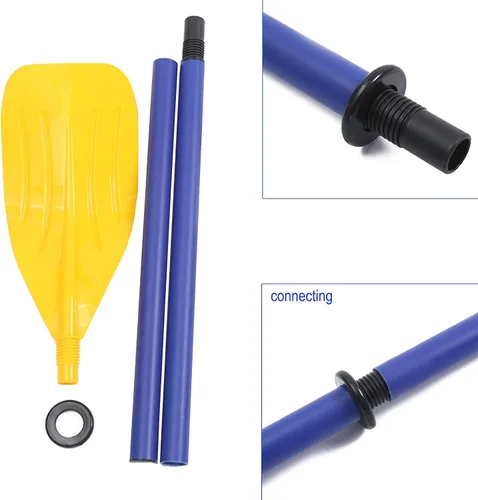 Miniatura 4 de Remo de barco 2 piezas remos kayak paletas desmontables canoa remo inflable barco PVC remo accesorios de deportes acuáticos