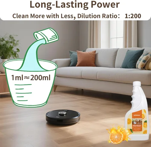 Miniatura 2 de Limpiador de suelo compatible con Roborock, Eufy, Dreame, iRobot Roomba Robot Vaccum and Mop, aspiradoras húmedas y mopas de chorro húmedo, 16.9