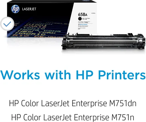 Miniatura 2 de HP Cartucho de tóner negro 658A Funciona Color LaserJet Enterprise M751 Series W2000A