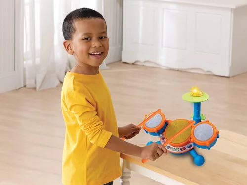 Miniatura 2 de VTech kidibeats set de batería infantil, naranja